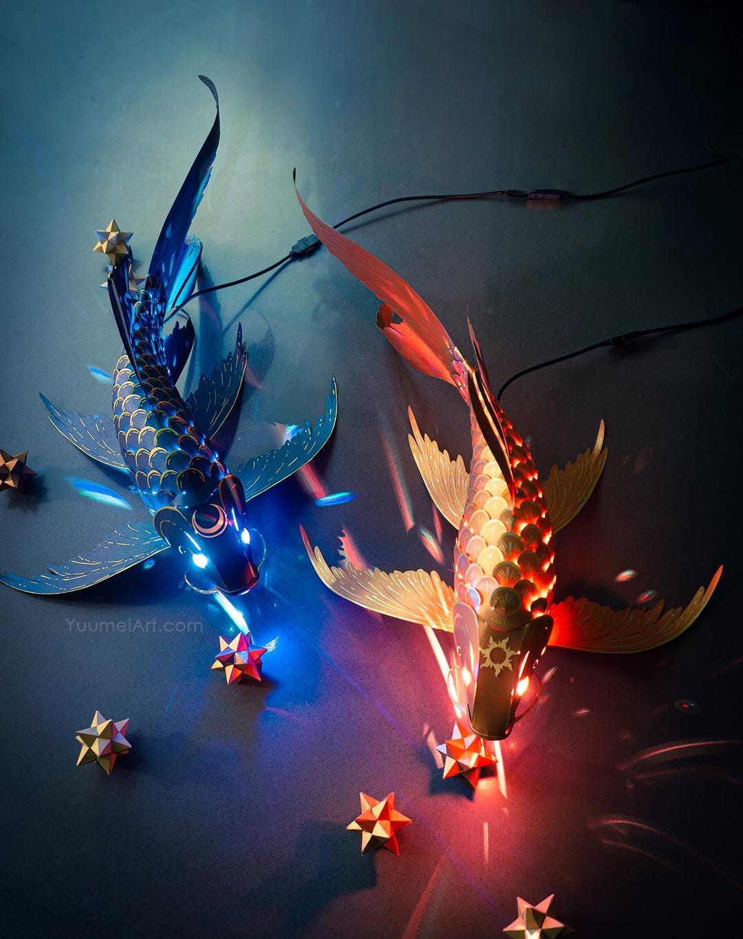 3-PACK DIY Paper Koi Lantern - Light up Your Home With 3D