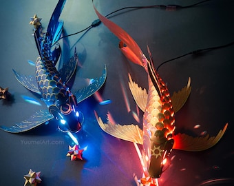 3-Pack Paper Koi Lantern: DIY fish lamp kit