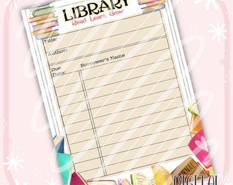 Library Pretend Play | Bookshop Pretend Play | Library Printable | Library Dramatic Play | Pretend Play Printables | Book Shop Printable