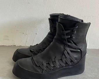 90s PUMA ボクシングシューズ レザーブーツ y2k archive 希少 Puma Vintage 90s Boxing Boots – darina`s garms