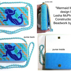 2 Bead Patterns for the Price of 1 Mermaid Mural Cuff Bracelet Loom or 4 Drop Odd Bead Pattern image 9