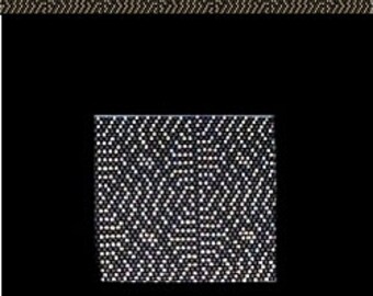 Mod Wallpaper Cuff Bracelet - Loom or 1 Drop Even Peyote Bead Pattern
