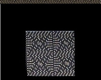 Mod Wallpaper Cuff Bracelet - Loom or 1 Drop Even Peyote Bead Pattern