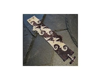 3 Bead Patterns for the Price of 1 - Seahorses Tessellation Cuff and Thin Bracelets - Loom or 1 Drop Odd Peyote