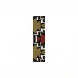 Aztec Steps Cuff Bracelet Loom or 1 Drop Even Peyote Bead Pattern image 7