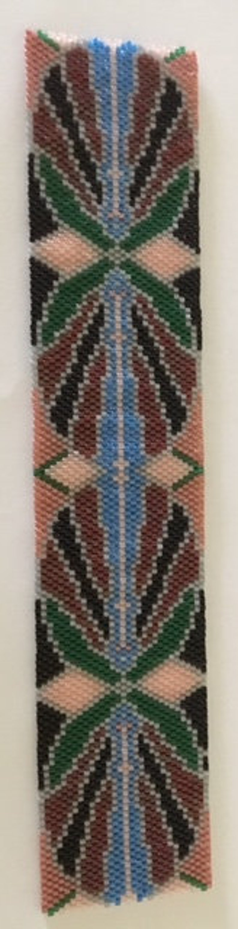 2 Bead Patterns for the Price of 1 Art Nouveau Cuff Bracelets 2 Colorway Loom or 1 Drop Odd Peyote image 2