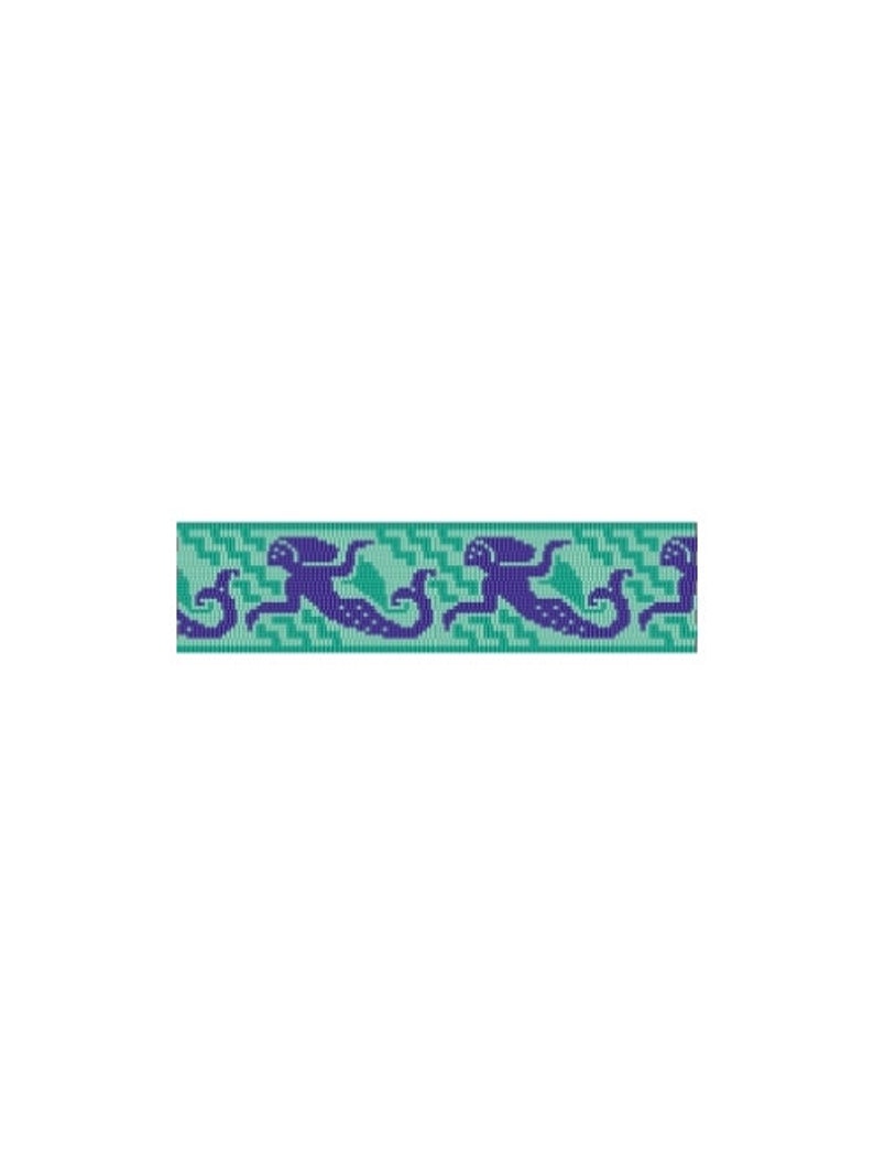 2 Bead Patterns for the Price of 1 Mermaid Mural Cuff Bracelet Loom or 4 Drop Odd Bead Pattern image 8