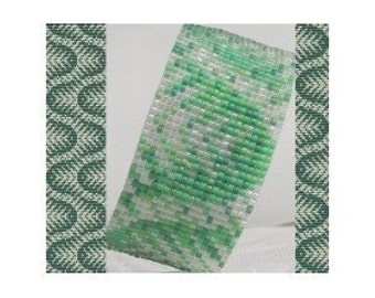 2 Loom Bead Patterns for the Price of 1 - Sea Weed Cuff and Thin Bracelets