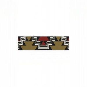 Aztec Steps Cuff Bracelet Loom or 1 Drop Even Peyote Bead Pattern image 5