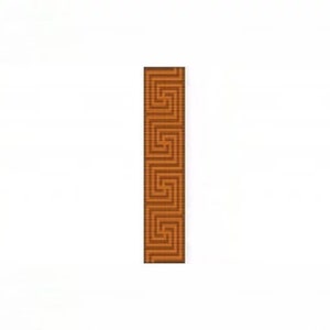 Greek Cuff Bracelet - Loom or 1 Drop Odd Peyote Bead Pattern