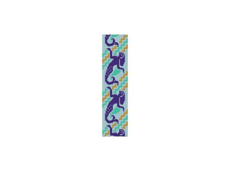 2 Bead Patterns for the Price of 1 Mermaid Mural Cuff Bracelet Loom or 4 Drop Odd Bead Pattern image 5