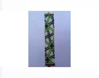 2 Bead Patterns for the Price of 1 - Roadmap Cuff and Thin Bracelets - Loom or 5 Drop Odd Peyote