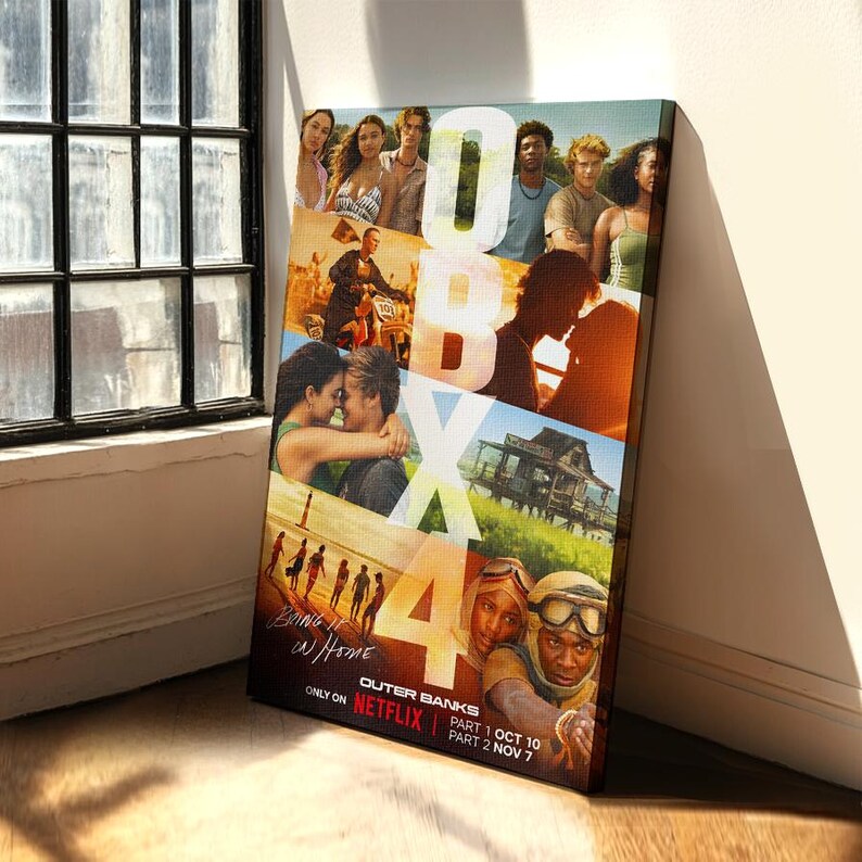 Outer Banks Season 4 Movie Poster,wall Decor, Room Decor,wrapped Framed