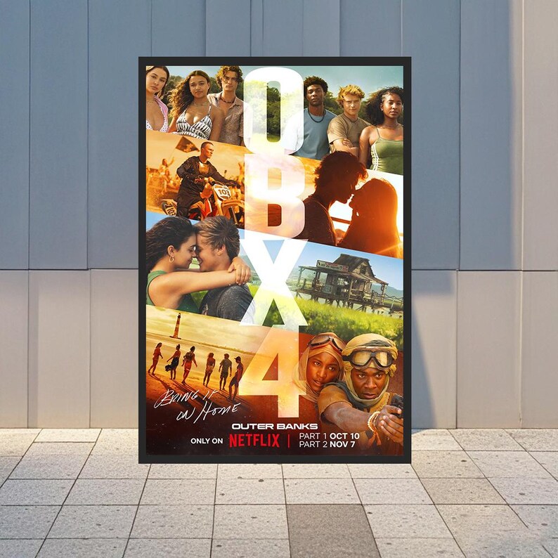 Outer Banks Season 4 Movie Poster,wall Decor, Room Decor,wrapped Framed