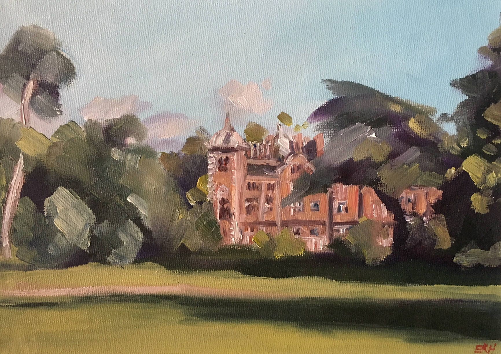 Blickling Hall Estate Original Art Painting Oils Norfolk Etsy