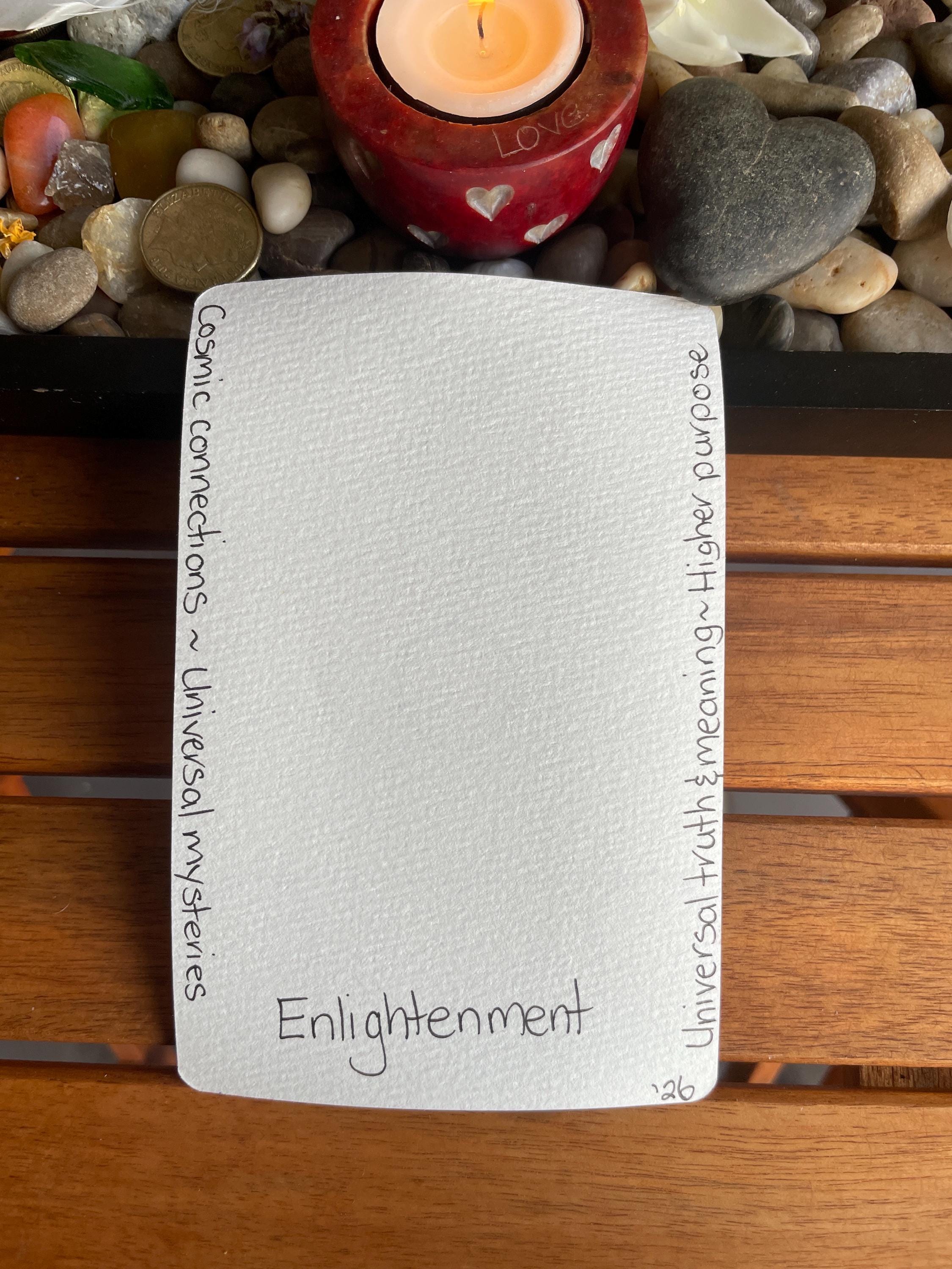 ENLIGHTENMENT Janarric Rune, Sea Symbols Card, Watercolour Handpainted ...