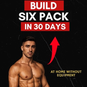 30-Day Abs Challenge eBook | No Equipment Workout Plan | Printable Digital Workout Planner | Home Fitness Routine for Beginners and Coaches