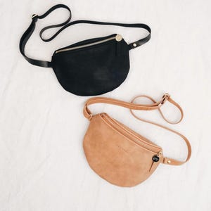 Gürteltasche Leder Bauchtasche Leder crossbody bag Nachhaltige Tasche Leder Tasche  Umhängetasche  minimal Bioleder