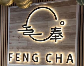Custom Back lit Sign, Business Logo Signage, Light Up Sign, Personalised Office Sign, Stainless Steel letters, logo, Salon Sign, Metal Sign