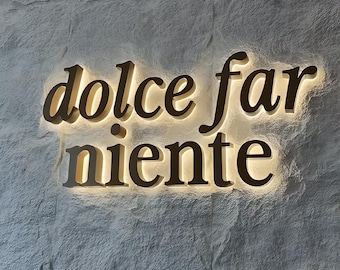 Salon Sign, Back lit Sign, Custom Business Sign, Boutique Sign, Office Sign, LED Sign, 3D Metal Letters, Personalised Signage, Logo Signage