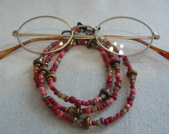 Eye Glass Chains, Beaded Chains, Handmade, Gifts for Her, Gifts for Grandmother, Ideas, Ready to Wear, For Birthdays