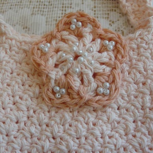 Girl&#39;s Purse, Handmade Bag, Makeup Bag, Cross Body Bag, Beaded Flower, Children&#39;s Accessories, Crocheted Bag, Handmade Gift, Birthday Gift