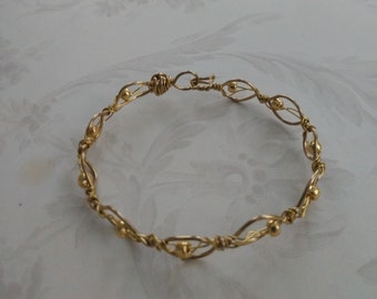 Bracciali a filo intrecciato, bracciale in filo d'oro o di rame, regalo per la festa della mamma, gioielli fatti a mano, accessori da donna, bracciali per lei, gioielli