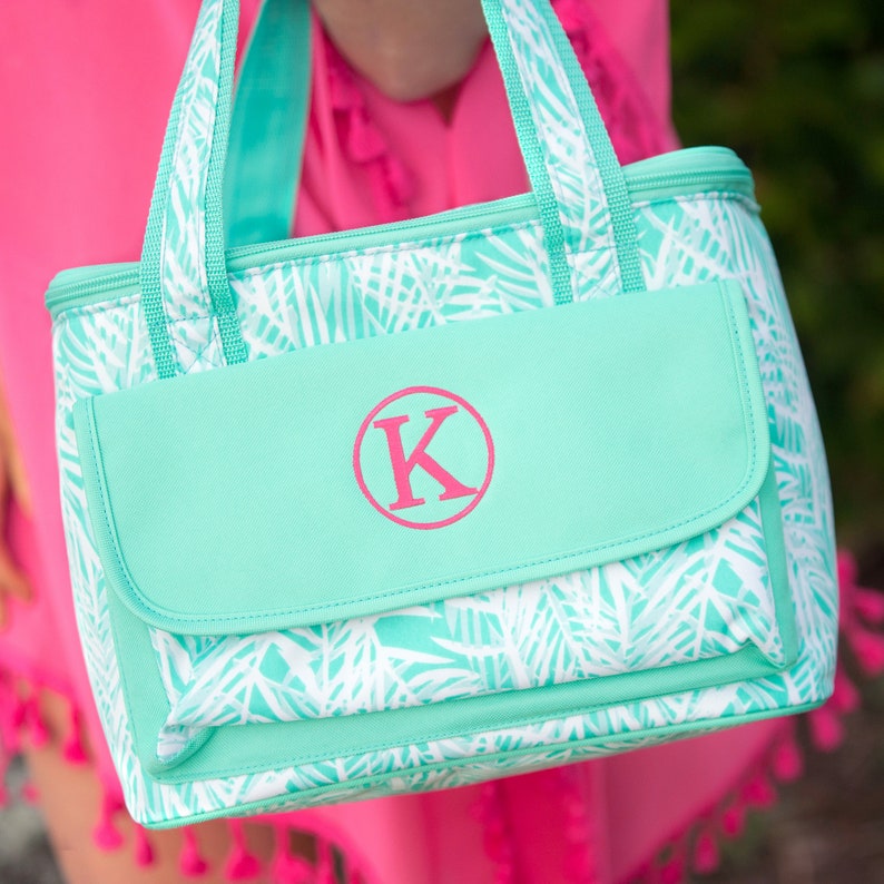 monogrammed cooler bag