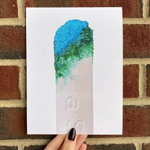 Eaten Fun Dip Stick Print: Pop Art Candy Still Life, Kitchen Wall Unframed Rectangle Poster, Minimalism Painting Original Halloween Series
