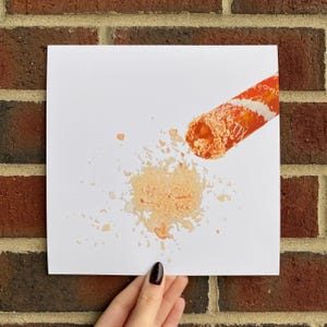 Spilled Pixy Stick Print: Pop Art Candy Still Life, Kitchen Wall Unframed Square Poster, Minimalism Painting Original, Halloween Series Gift