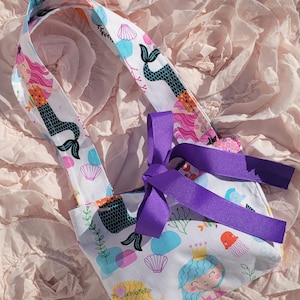 Mermaid Purse for Girls With Bow Closure, Ideal for Birthdays & Easter - Complete the Look with our Matching Dress!