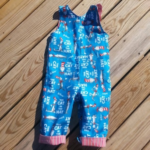 Cat in the Hat Birthday Outfit for Boys - Handmade Dr. Seuss Inspired Toddler Clothing - Baby Shower Gift Idea