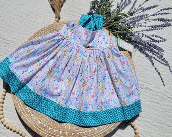 Girls Floral Dress With Adjustable Fit