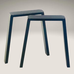 Metal Table Legs - VECTOR | Set of 2 | Dining Steel Desk Legs | Industrial Design | Heavy Duty Table Legs