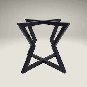Industrial Metal Dining Table Base - STAR 2 | Sturdy Table Base for Modern Home Decor | Customizable Furniture Base for Dining Table or Desk