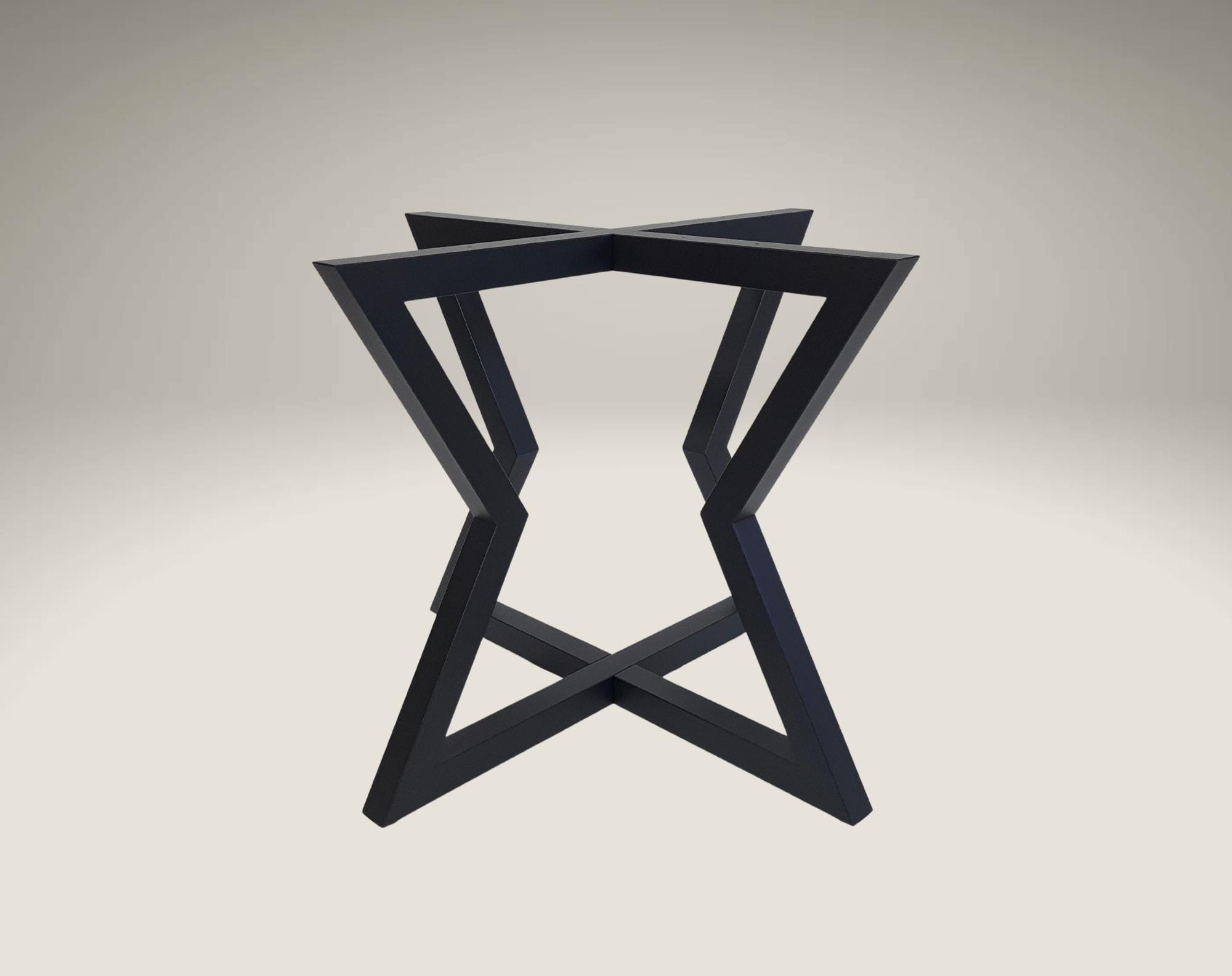 Industrial Metal Dining Table Base - STAR 2 | Sturdy Table Base for Modern Home Decor | Customizable Furniture Base for Dining Table or Desk
