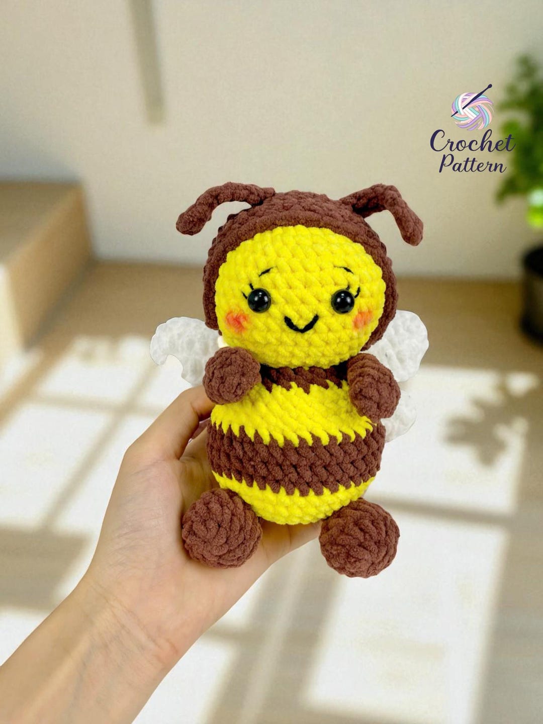 Bumble Bee Crochet Pattern PDF, Bee Crochet Pattern, Amigurumi Bee ...