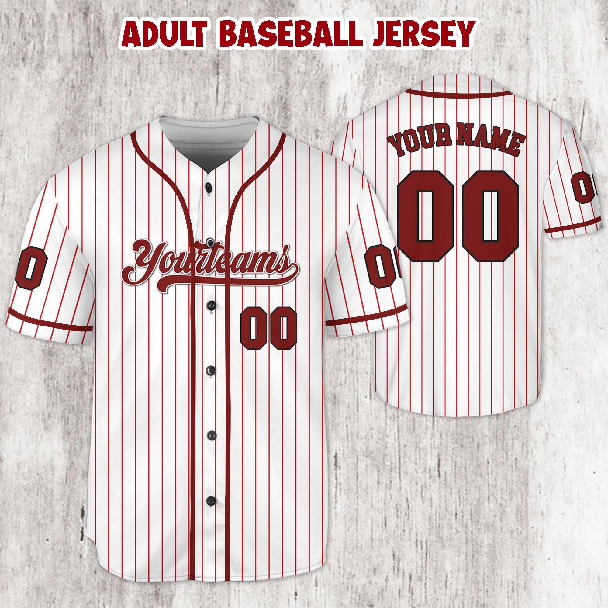 Discover Custom Team Name Baseball Jersey, Personalized Name Number Shirt, Kids Youth Adult Gift