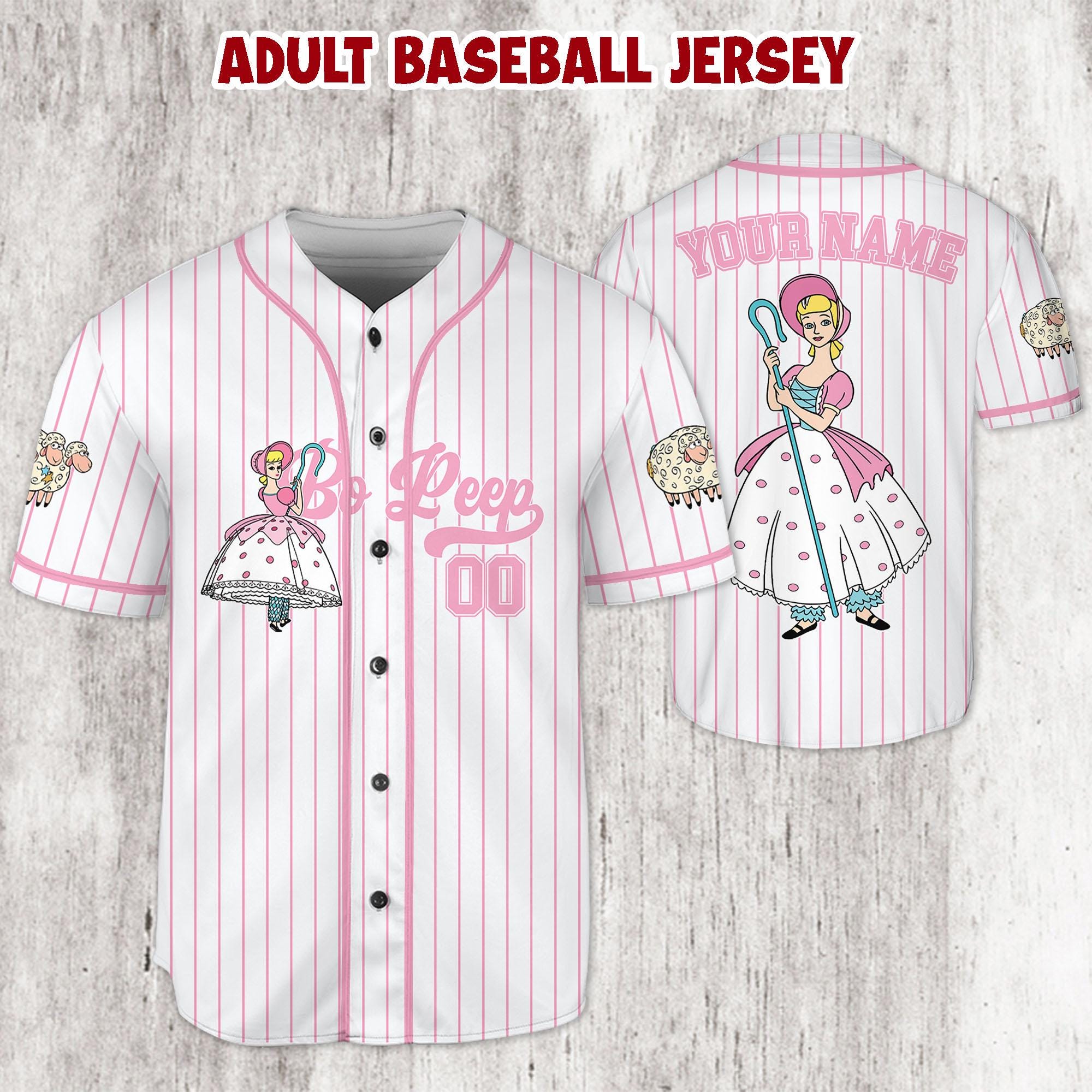 Discover Personalized Bo Peep Baseball Jersey, Toy Story Shirt