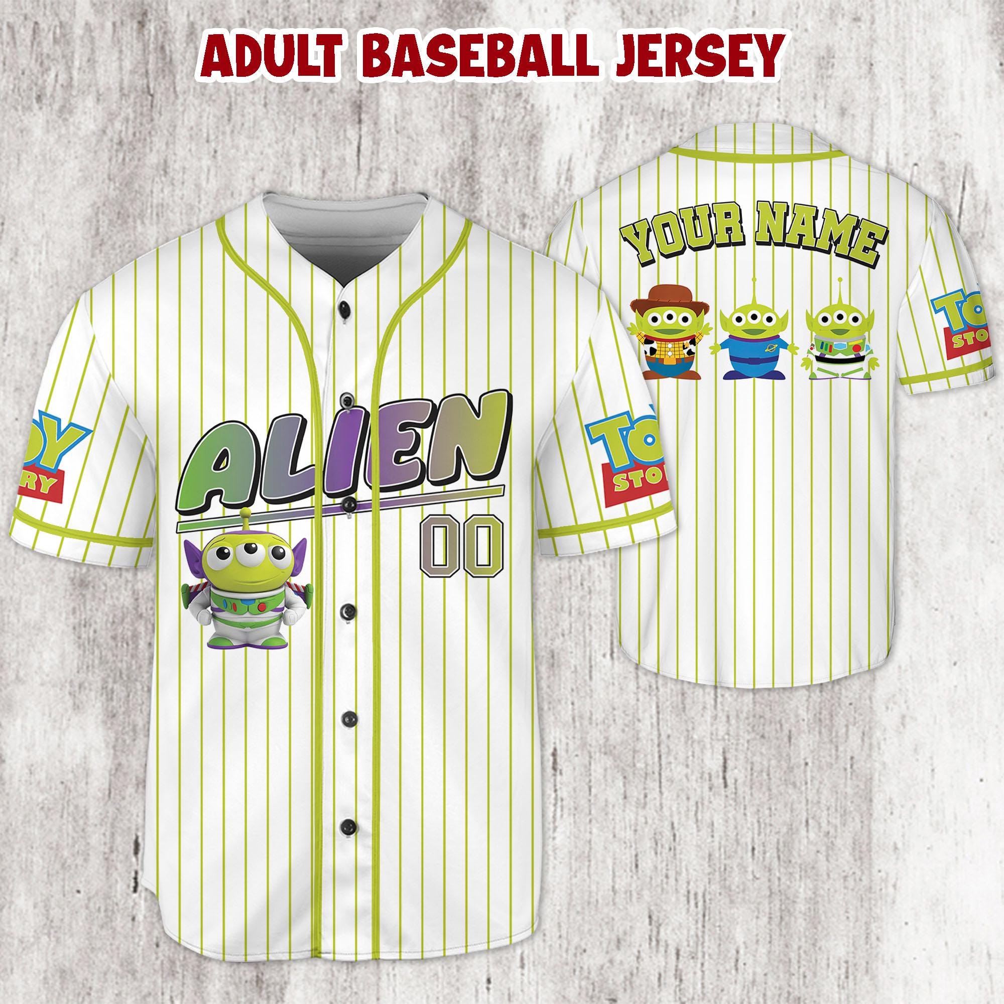 Discover Toy Story Aliens Baseball Jersey, Disney Team Outfit, Pixar Fan Gift