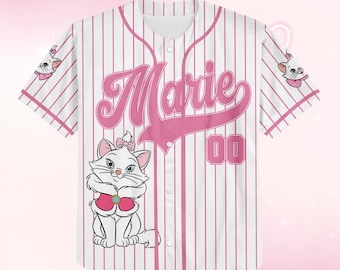 Camiseta de béisbol de Marie Aristogatos, regalo para niños, jóvenes y adultos.