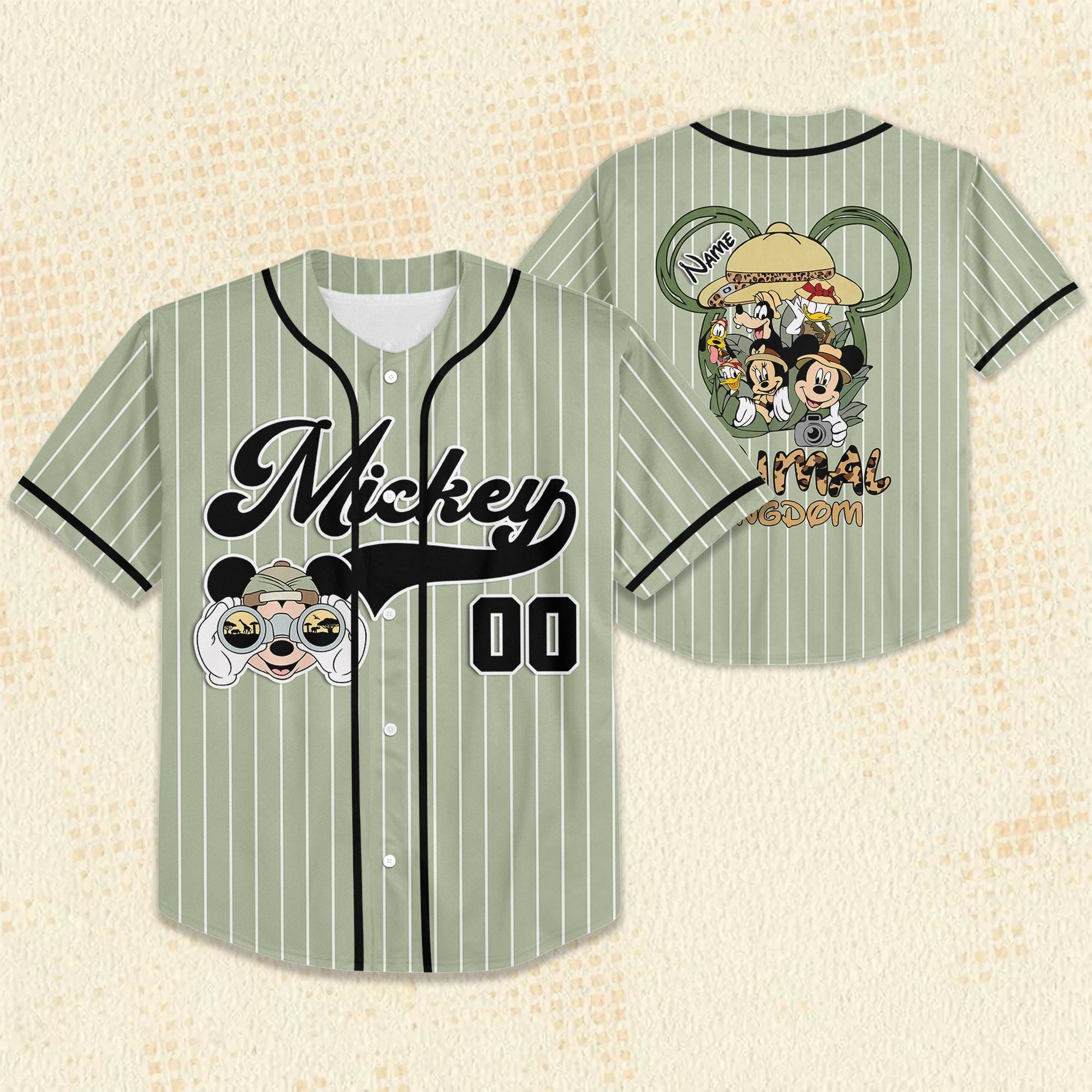 Discover Mickey Mouse Safari Baseball Jersey, Animal Kingdom Family Trip Shirt