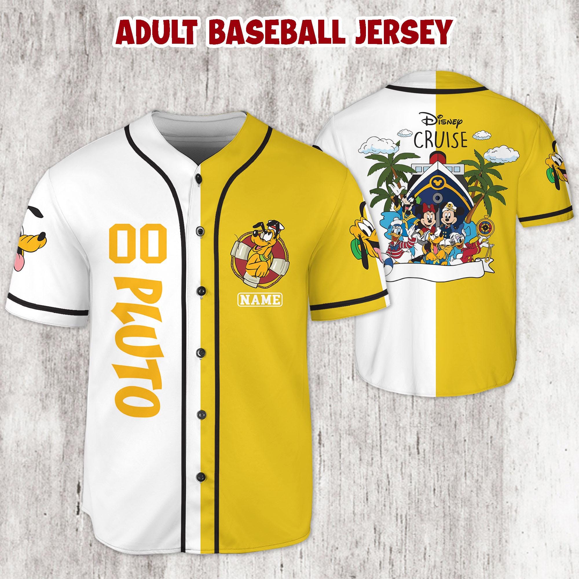 Discover Custom Pluto Baseball Jersey, Personalized Dog Jersey, Disney Family Matching Shirt