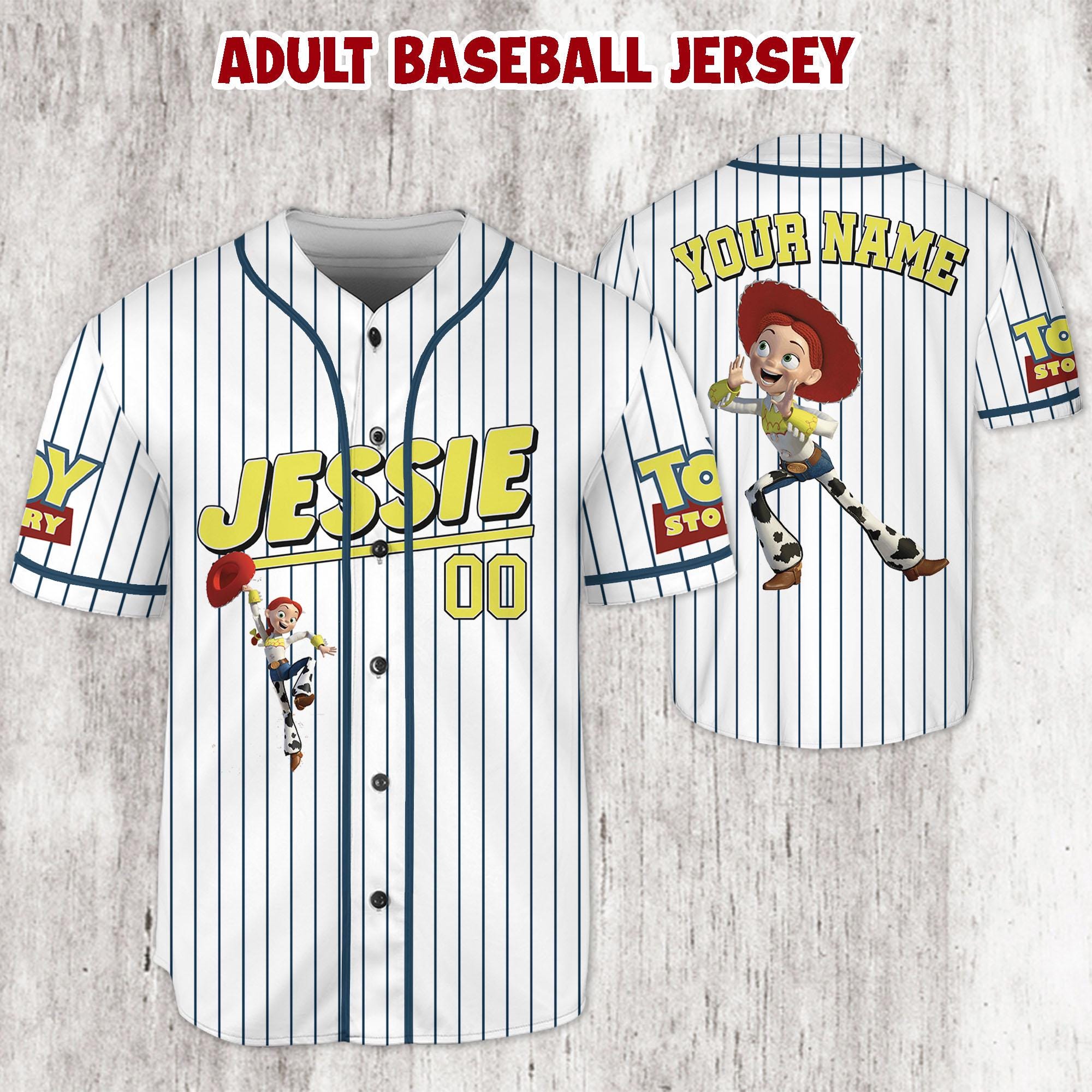 Discover Personalized Toy Story Jessie Baseball Jersey, Birthday Girl Vacation Outfit