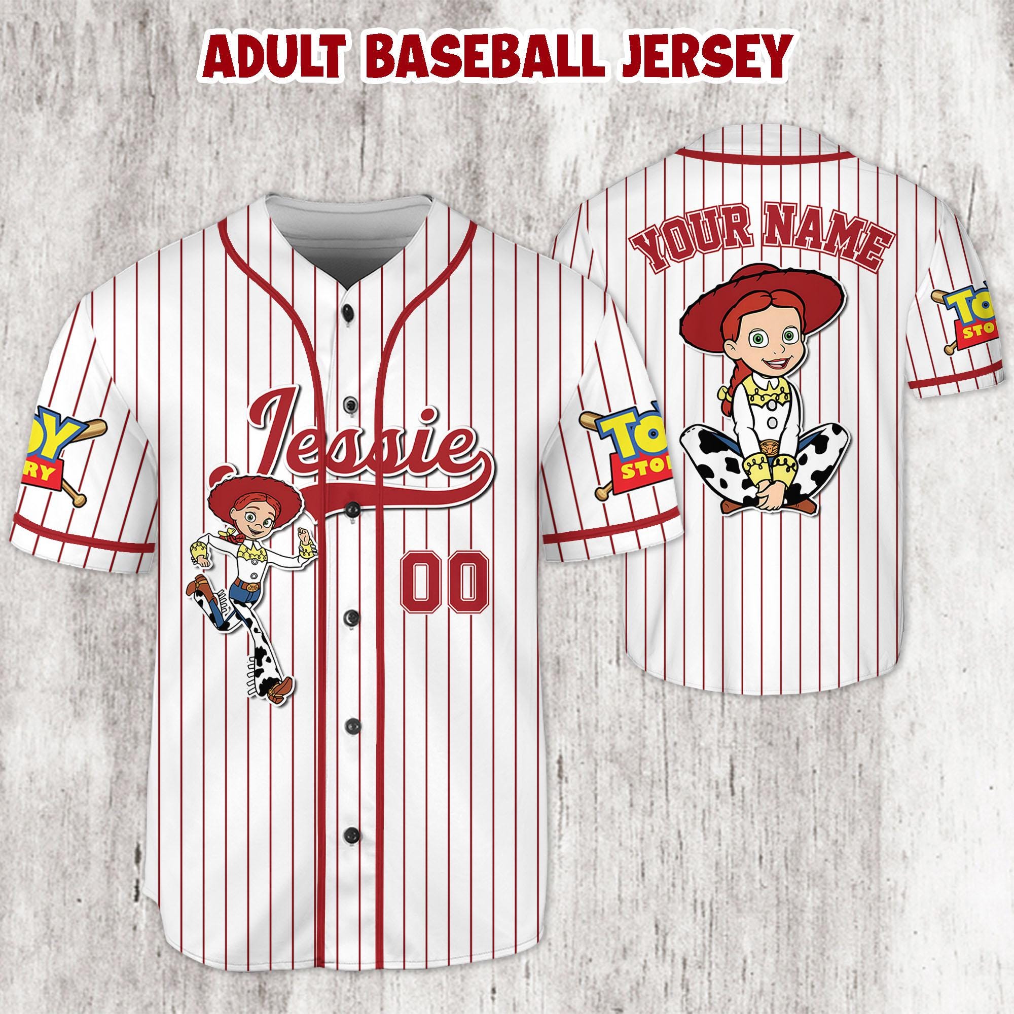 Discover Personalized Toy Story Jessie Baseball Jersey, Birthday Girl Vacation Outfit