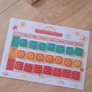 Gedragskaart voor kinderen A4-formaat
