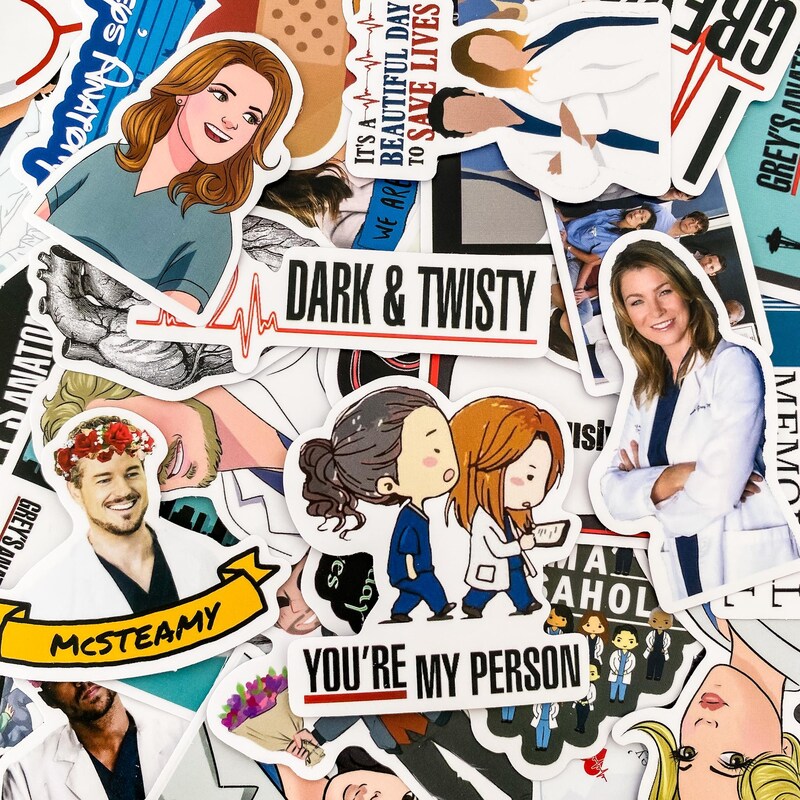 Greys Anatomy Stickers - Etsy