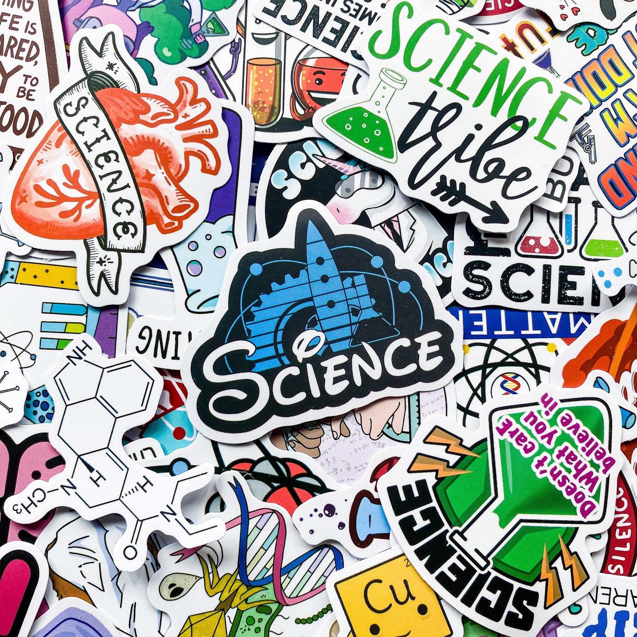 Lab Balance Sticker 50PCS Funny Lab Stickers, Science Stickers, Cute Biology and Chemistry ...