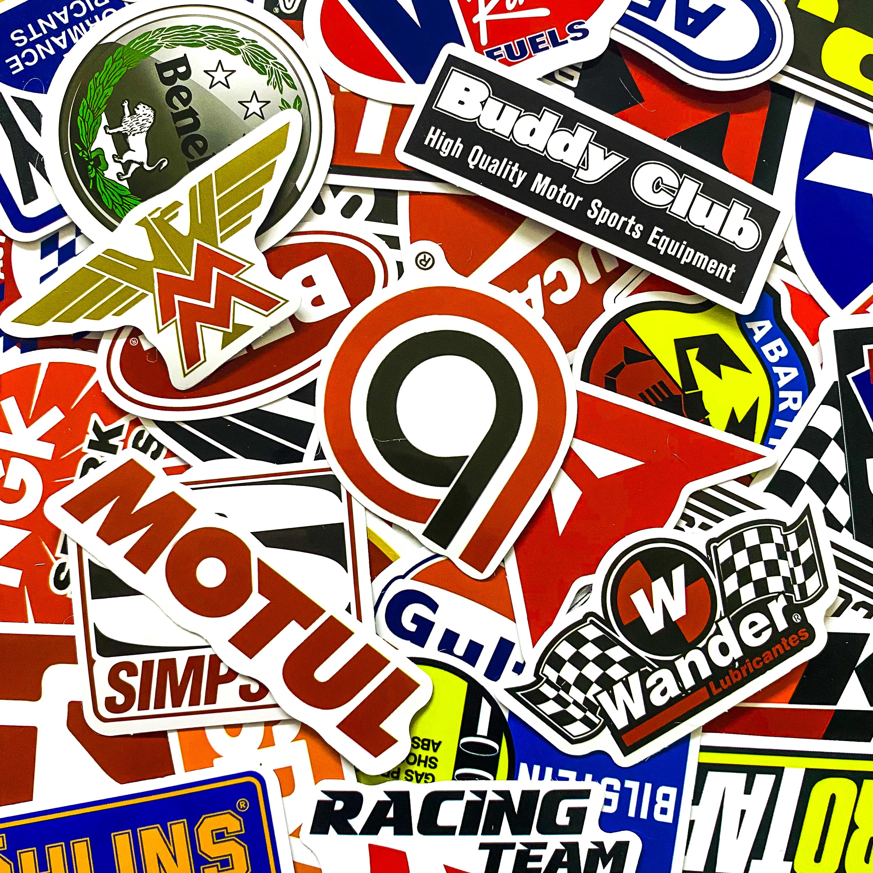 100PCS Racing Logo Stickers, Cool Style Stickers, Drift Car Stickers ...