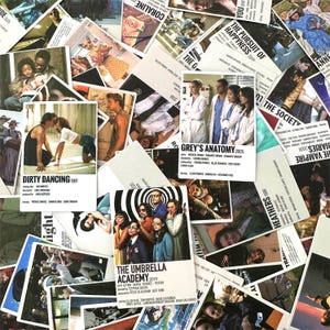 100 adesivi cinematografici casuali, adesivi cinematografici estetici, confezione di adesivi in vinile, adesivi impermeabili, adesivi artistici, momenti iconici dei film